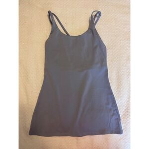 Montiel Activewear Dress Periwinkle Blue Strappy Back Built-in Bra XS 0-2